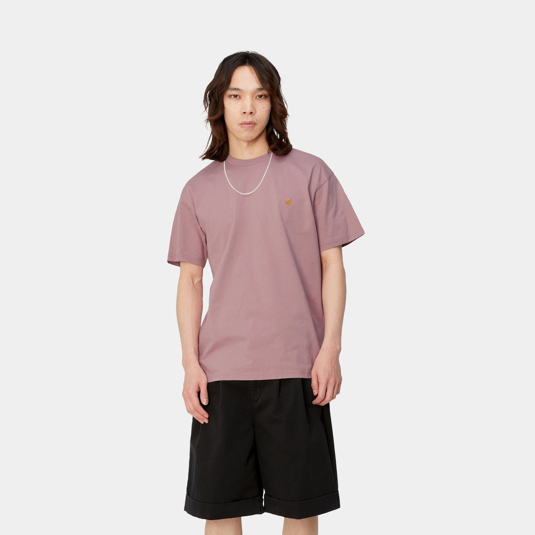 Carhartt WIP - Chase Tee Glassy Pink/Gold